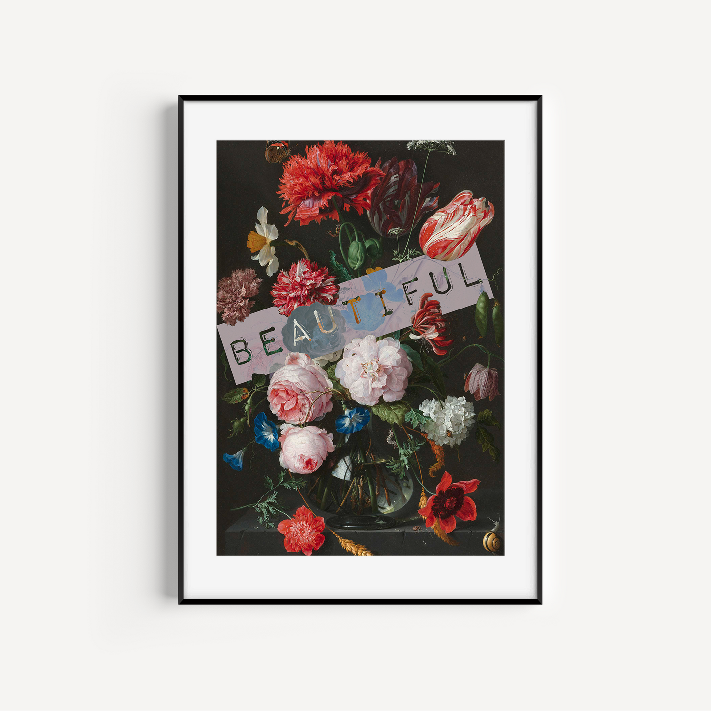 Vintage Floral Bouquet Print