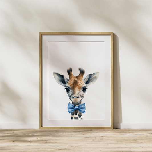 Dapper Giraffe Print