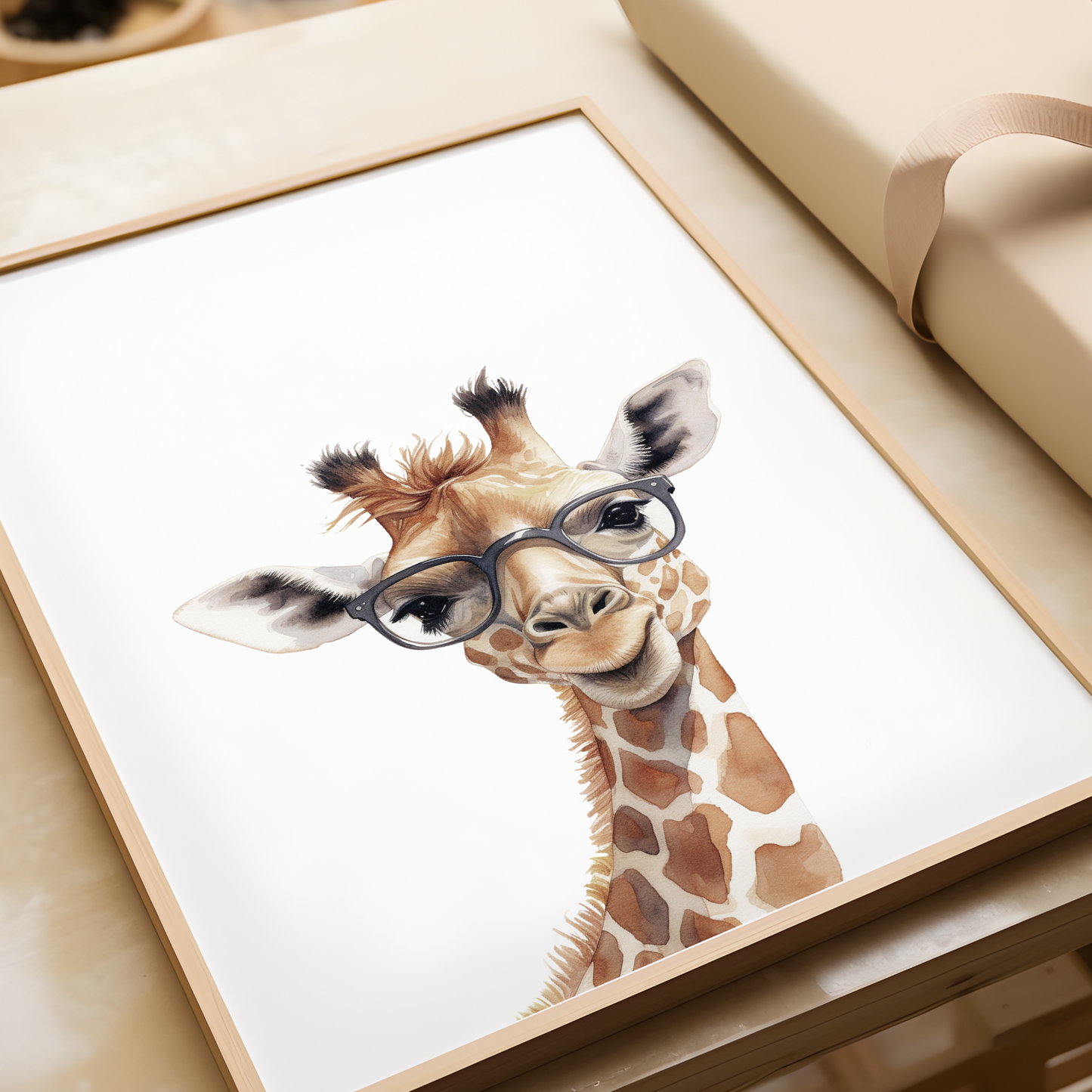 Geeky Giraffe Print