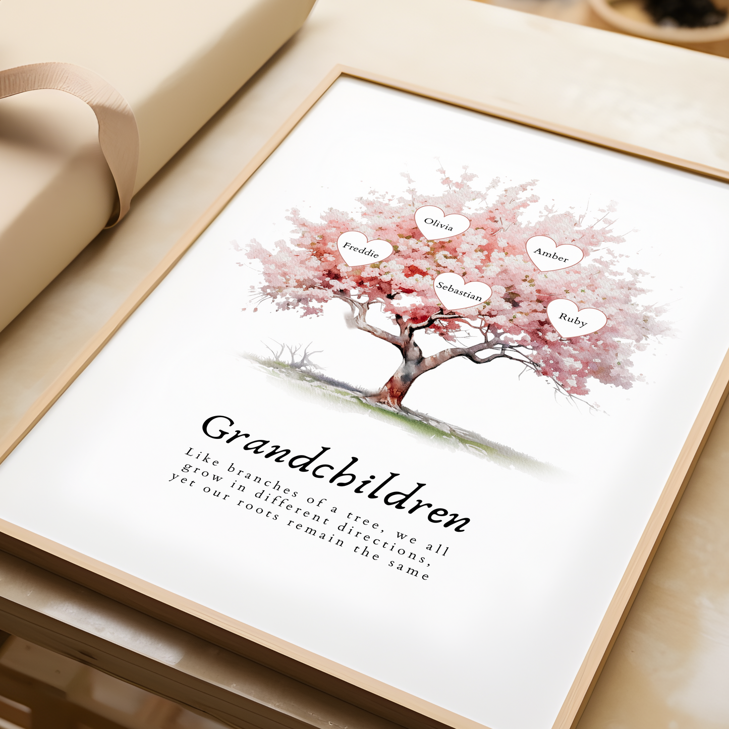 Grandchildren Family Tree Print
