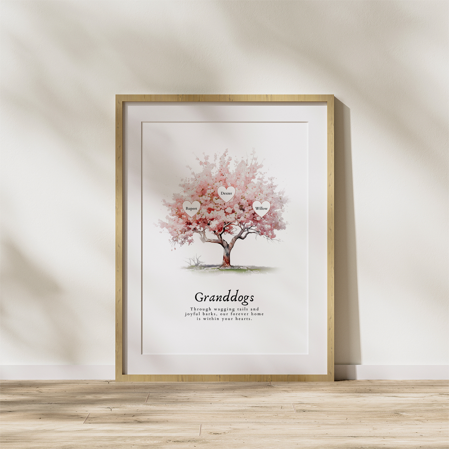 Granddogs Family Tree Print