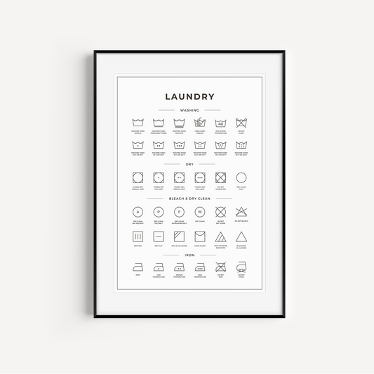 Laundry Guide Print