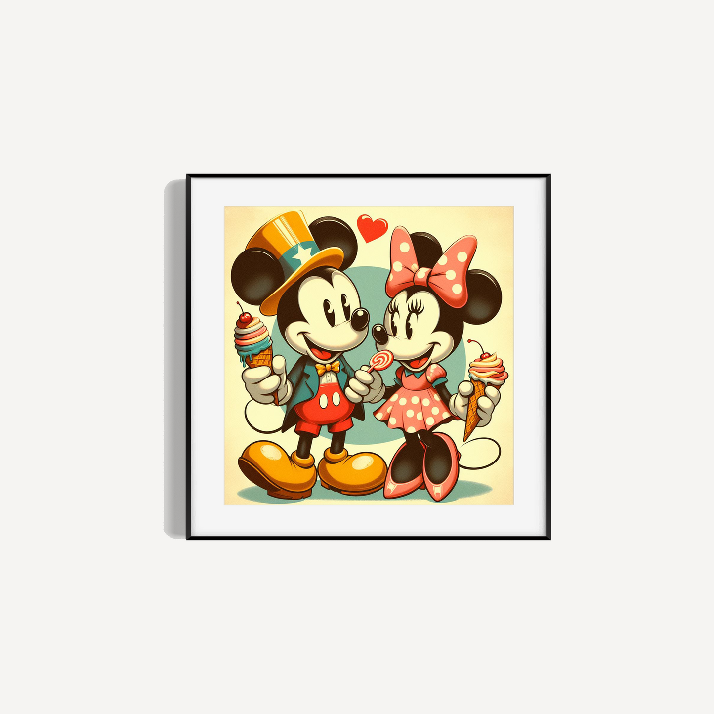 Mickey & Minnie Retro Print