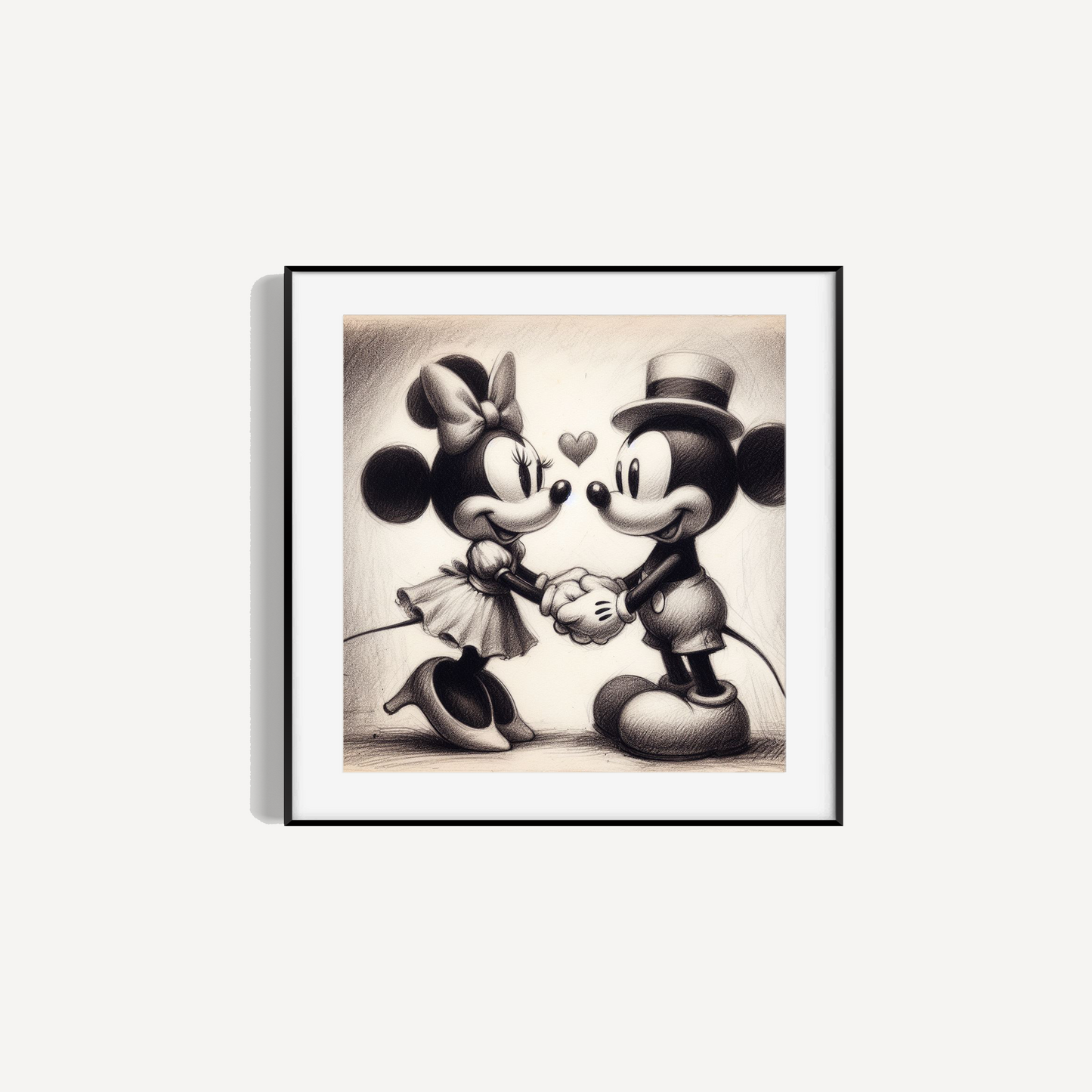 Mickey & Minnie Vintage Sketch Print