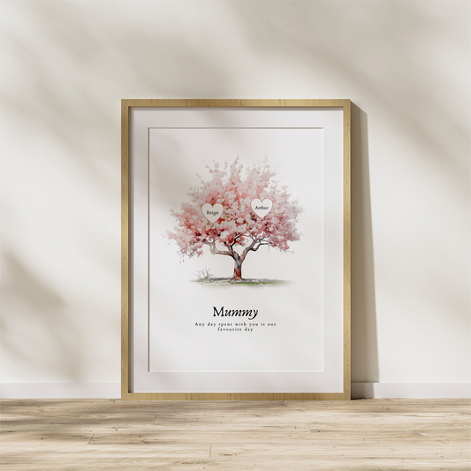 Mummy Family Tree Print