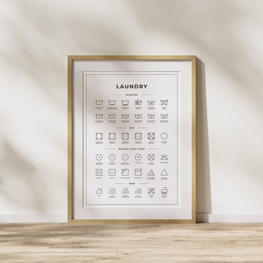 Laundry Guide Print